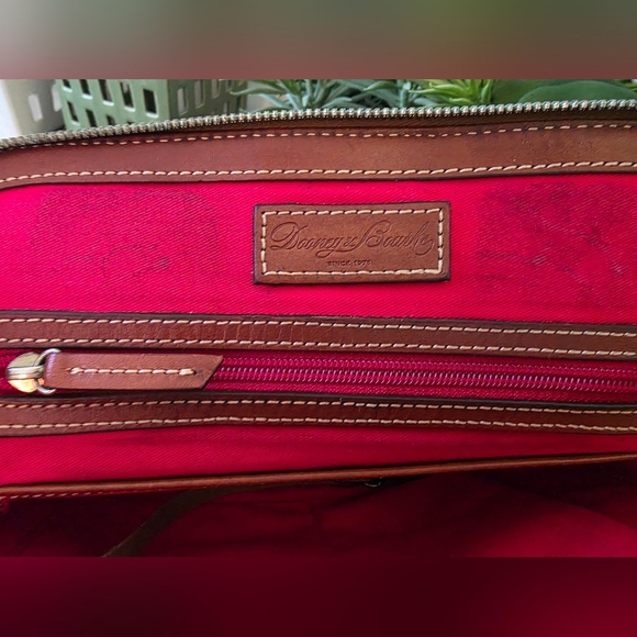 Dooney & Bourke Pebblegrain Zip Top Dome Satchel/Crossbody In The Color Jeans - Picture 12 of 13